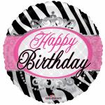 product image Ronde ballon 'Birthday zebra'