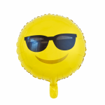 product image Gele emoji ballon "zonnebril'