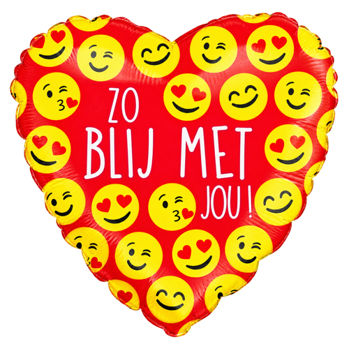 Folieballon Zo blij met jou